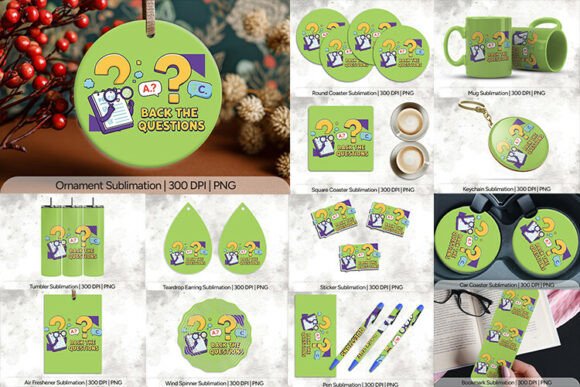 Back the Questions Sublimation Bundle: A Comprehensive Resource for Creative Professionals