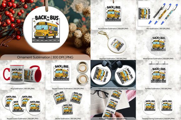 Back to Bus School Kids Sublimation PNG: A Complete Digital Kit for Modern Creators