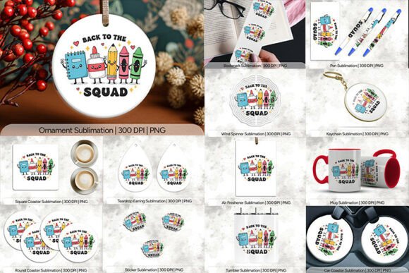 Back to the Squad Sublimation PNG: A Strategic Asset for Cohesive Branding and Classroom Identity