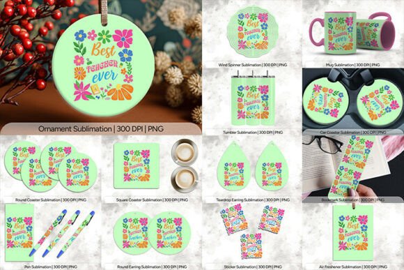 Best Teacher Ever PNG Bundle for Creators