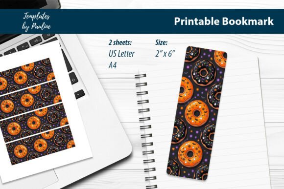 Donut Halloween Party Bookmark Printable: A Sweet Way to Mark Your Place