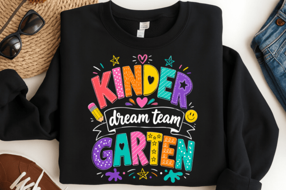 Kinder Dream Team PNG T-Shirt Design: The Ultimate Solution for Cohesive Classroom Apparel