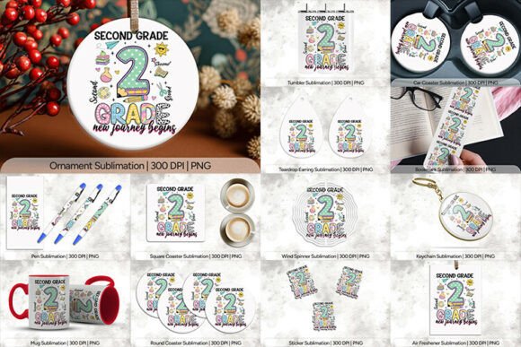 Second Grade School PNG Design: The Ultimate Digital Asset for Custom Creations