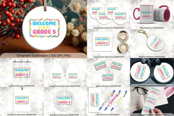 Welcome Back Grade 5 School PNG Design: A Comprehensive Evaluation